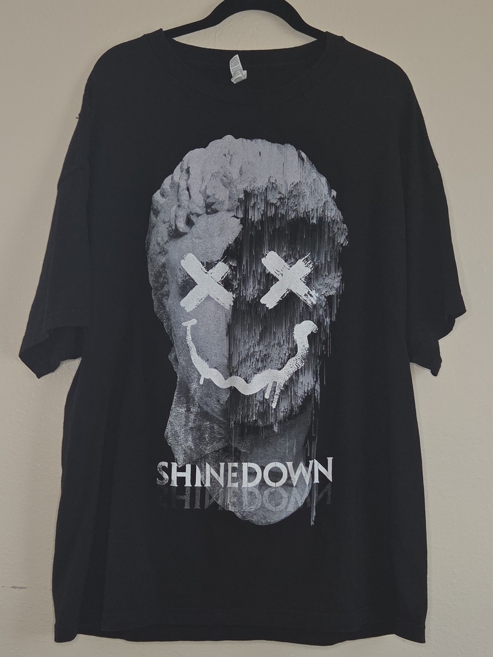 American Apparel Black Shinedown Graphic Tee Short Sleeve Crew Neck